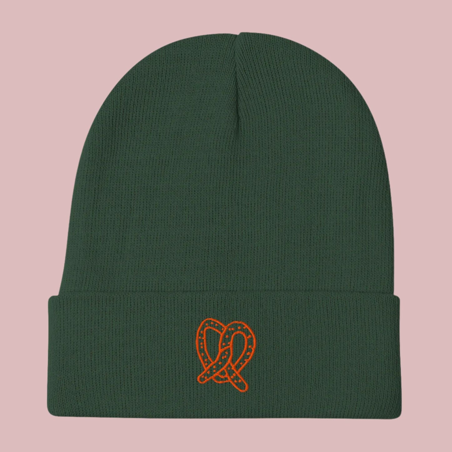 Pretzel Embroidered Beanie | BY LINUS