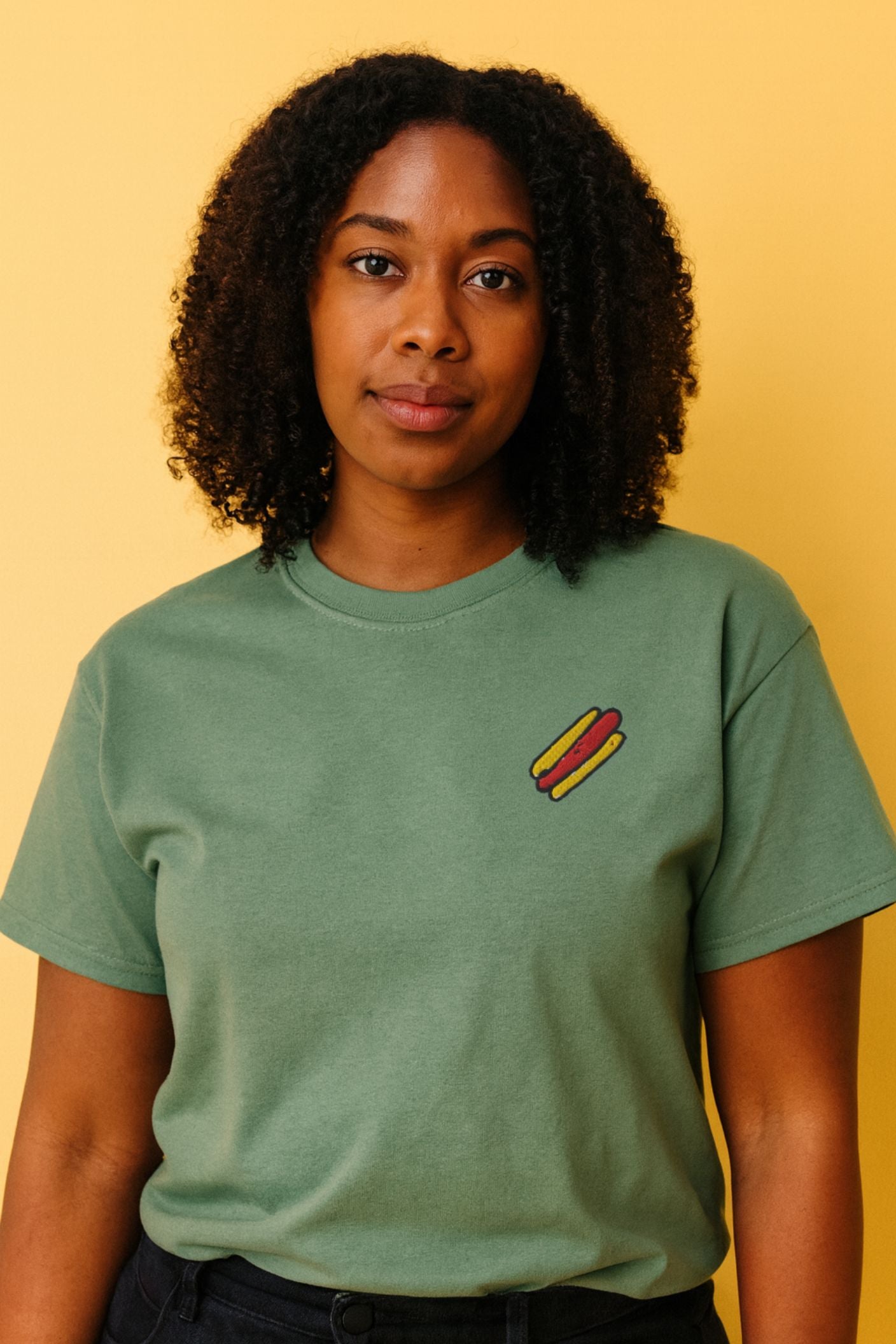 Hot Dog Embroidered Tee BY LINUS
