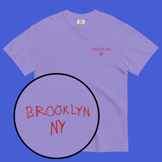 Brooklyn NY Embroidered Tee | BY LINUS
