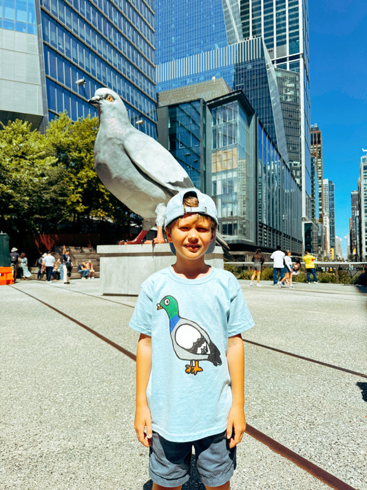 Pigeon Printed Tee for Kids | BY LINUS
