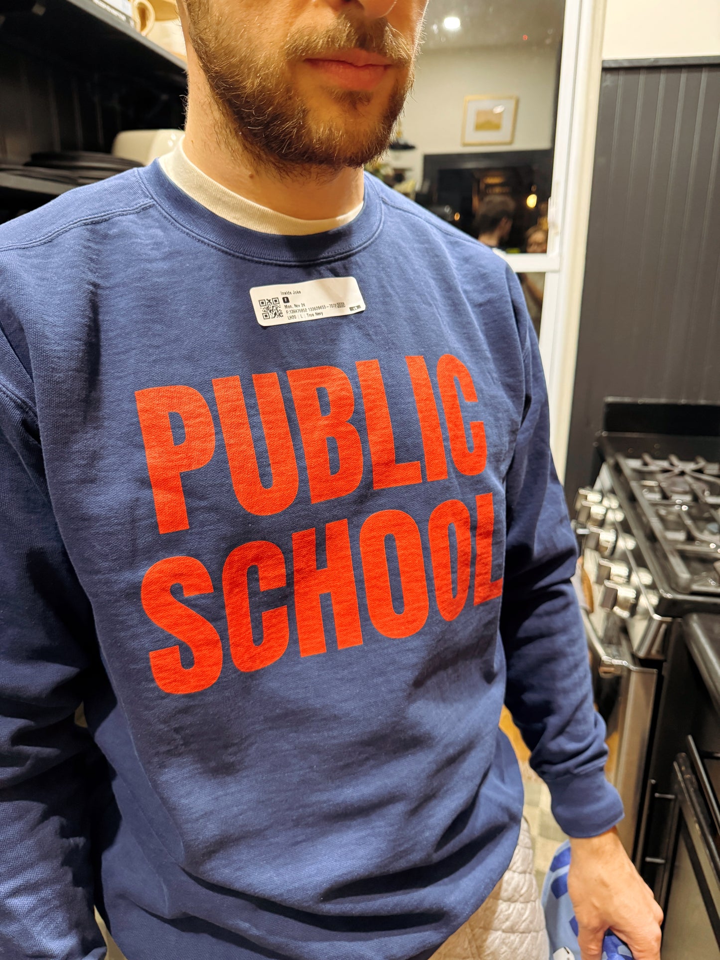 Public School | Printed Crewneck Sweatshirt