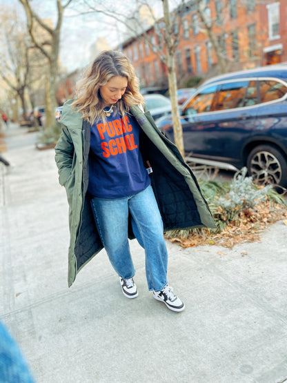 Public School | Printed Crewneck Sweatshirt