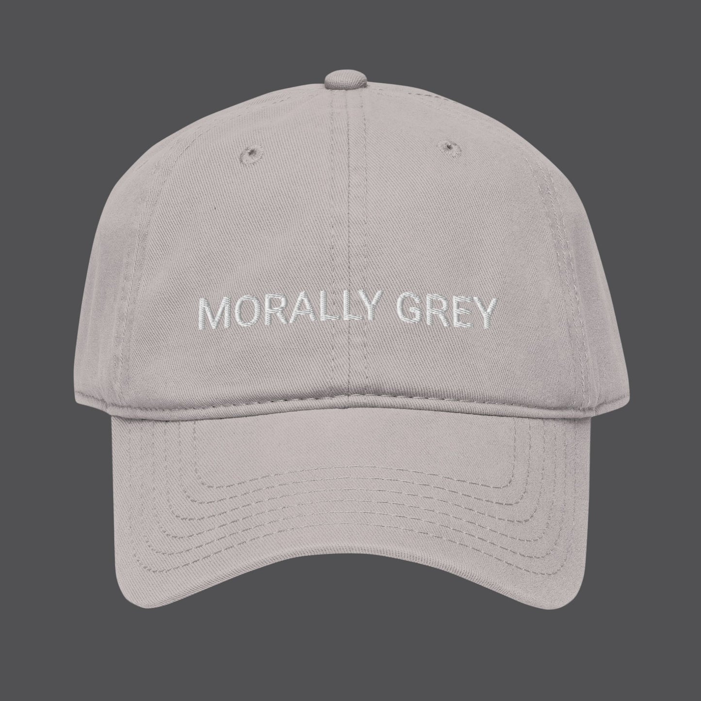 Morally Grey | Embroidered Dad Hat