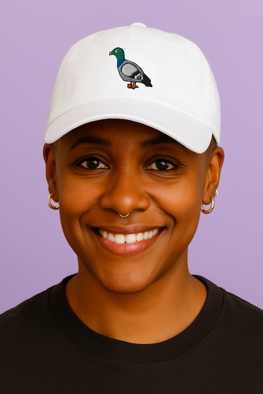 Pigeon Embroidered Dad Hat BY LINUS