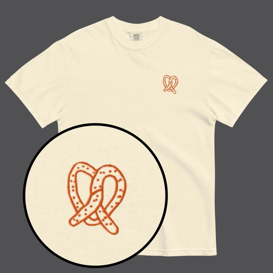 Pretzel Embroidered Tee | By Linus