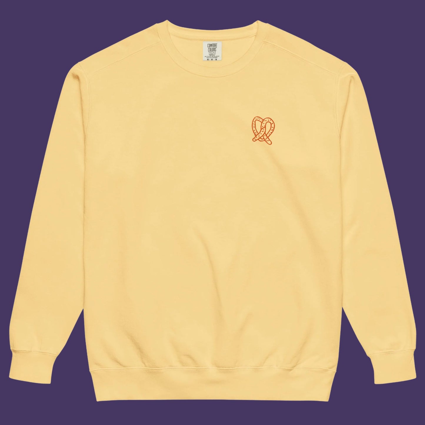 Pretzel Embroidered Crewneck Sweatshirt | BY LINUS